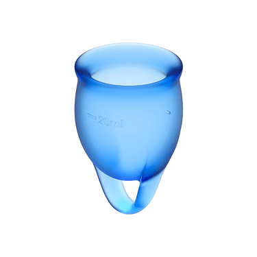 Coppette Mestruali Satisfyer Blu 15+20 ml – Sostenibilità e Comfort